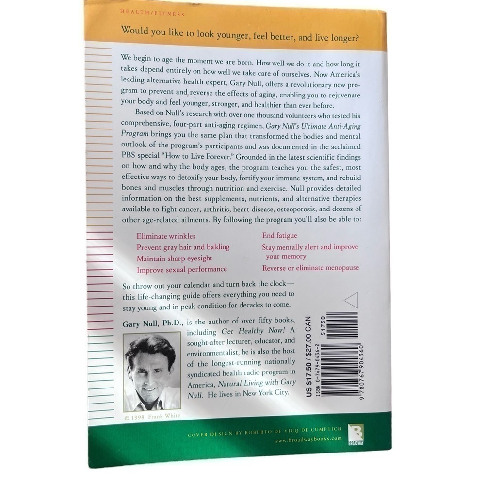 GARY Null’s Ultimate Anti-Aging Program Book - Picture 2 of 7